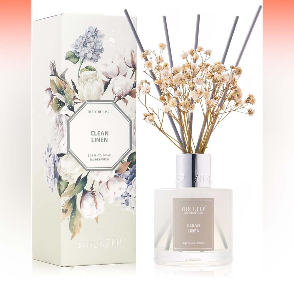 Boho Clean Linen Reed Boho Diffuser White NWT